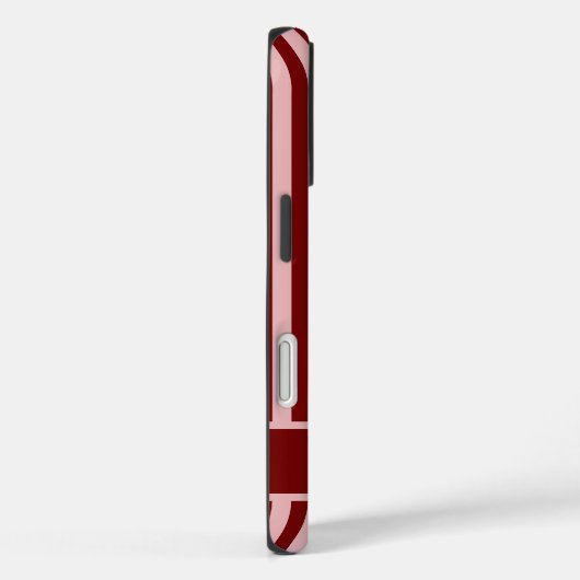 Personalized Pink and Red Stripe Case-Mate iPhone Case (Achterkant / Rechts)