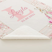 Personalized Pink Beatrix Potter Sherpa Blanket Sherpa Deken (3/4)