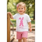Personalized Pink Bunny - Custom Name Cute Rabbit