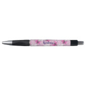 Personalized Pink Butterfly Cute Kawaii Pen (Voorkant)