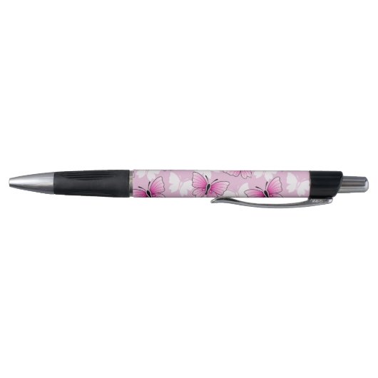Personalized Pink Butterfly Cute Kawaii Pen (Bodem)