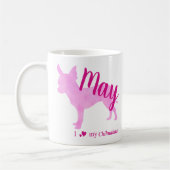 Personalized Pink Chihuahua Mug チワワ Koffiemok (Links)