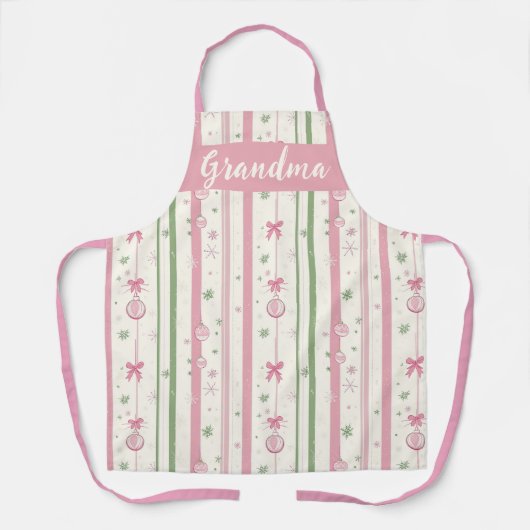 Personalized Pink Coquette Grandma Schort (Voorkant)