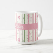 Personalized Pink Coquette Mom Holiday Koffiemok (Voorkant rechts)