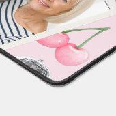 Personalized Pink Coquette Retro Cute Teddy Bear  Bureaumat (Hoek)