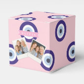 Personalized Pink Evil Eye Pattern Gifts With Name Bedankdoosjes (Voorkant Zijde)