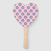 Personalized Pink Evil Eye Pattern Gifts With Name Handwaaier (Achterkant)