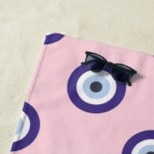 Personalized Pink Evil Eye Pattern Gifts With Name Strandlaken (In situ)