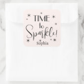 Personalized Pink Festive Christmas Gift Label  (Tas)