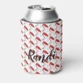 Personalized Pink Flamingo Can Cooler (Blikje Achterkant)