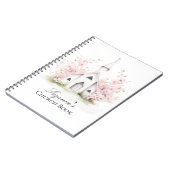 Personalized Pink Floral Church Book Notitieboek (Linkerzijde)