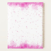 Personalized Pink Floral Truck Planner (Achterkant)