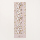 Personalized Pink Floral Yoga Mat (Achterkant)