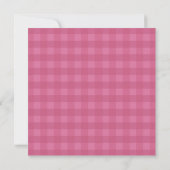 Personalized Pink Gingham Note Card Notitiekaartje (Achterkant)