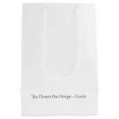 Personalized Pink Graduate Gift, Custom Name  Medium Cadeauzakje (Achterkant)