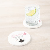 Personalized Pink Graduate Gift, Custom Name  Zandsteen Onderzetter (Zijkant)