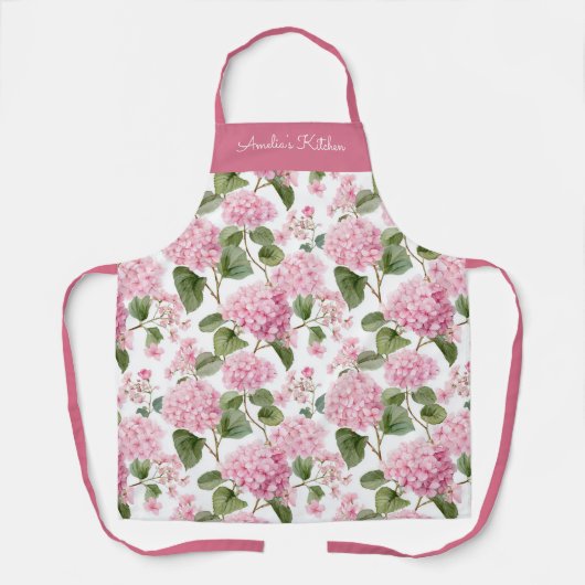 Personalized Pink Green Floral Pattern Schort (Voorkant)