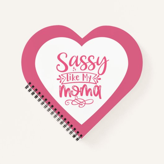 Personalized Pink heart Spiral Notebook Notitieboek (Voorkant)