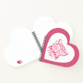 Personalized Pink heart Spiral Notebook Notitieboek (Binnen)