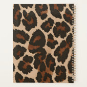 Personalized Pink Leopard Print Chic Animal Print Planner (Achterkant)