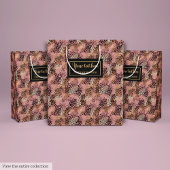 Personalized pink leopard skin luxury gift wrap medium cadeauzakje