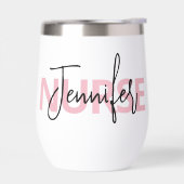 Personalized Pink Nurse Typography (Links)
