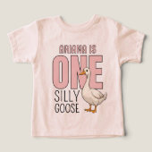 Personalized Pink One Silly Goose First Birthday (Design voorkant)