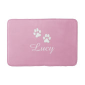 Personalized Pink Pet Feeding Mat with Name (Voorkant)