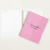 Personalized Pink Planner - Corporate Gift, PhD (Display)
