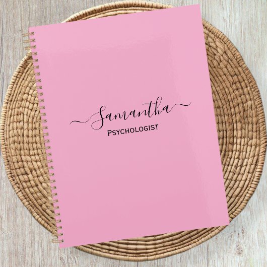 Personalized Pink Planner - Corporate Gift, PhD