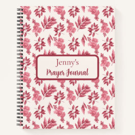 Personalized Pink Toile Prayer Journal Notitieboek