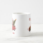 Personalized Pink Truck Christmas  Koffiemok (Center)