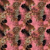 Personalized pink watercolor leopard skin modern fleece deken