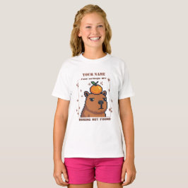 Personalized Pixel Capybara T-Shirt — Custom Name 