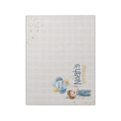 Personalized Placemat Boy Birthday Party  Notitieblok (Linkerzijde)