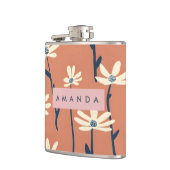 Personalized Playful Retro Daisy Flower Heupfles (Links)