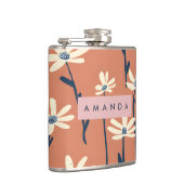 Personalized Playful Retro Daisy Flower Heupfles (Rechts)