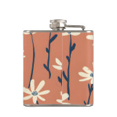 Personalized Playful Retro Daisy Flower Heupfles (Achterkant)