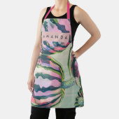 Personalized Playful Watermelon Stripe  Schort (Insitu)