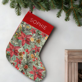 Personalized Poinsettia Christmas Gift for Her Kleine Kerstsok