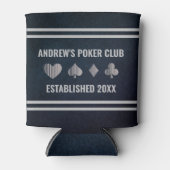 Personalized Poker Club Koelbox Blikjeskoeler (Voorkant)
