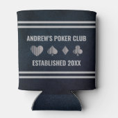 Personalized Poker Club Koelbox Blikjeskoeler (Achterkant)