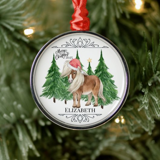 Personalized Pony Christmas Ornament Keepsake (Boom)