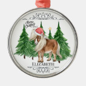 Personalized Pony Christmas Ornament Keepsake (Voorkant)
