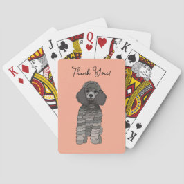 Personalized Poodle Dog Pet Pokerkaarten