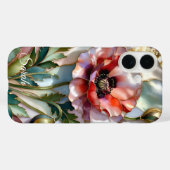 Personalized Poppy Flower Phone Case Floral (Achterkant (horizontaal))