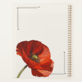 Personalized Poppy Weekly Planner Aesthetic Floral (Achterkant)