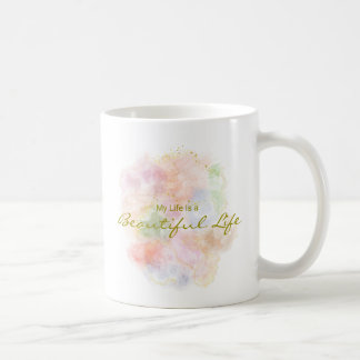 Personalized Positive Quote Resin Art Typography Koffiemok