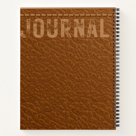 Personalized practitioner brown leather doctor notitieboek (Achterkant)