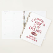 Personalized PRAY SLAY CROCHET Projects Planner (Display)